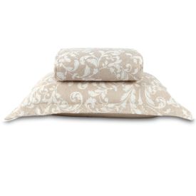 Kit Colcha Solteiro Estampada Versalhes Havan Casa 2 Peças - Ornamental Bege