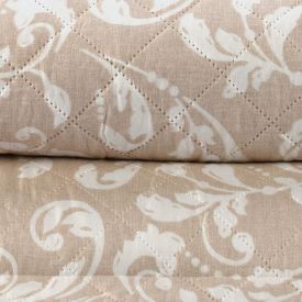 Kit Colcha Solteiro Estampada Versalhes Havan Casa 2 Peças - Ornamental Bege