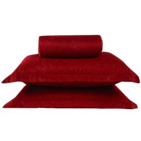 Kit Colcha Solteiro Versalhes Lisa Havan Casa 2 pçs - Bloodstone