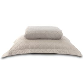 Kit Colcha Solteiro Versalhes Lisa Havan Casa 2 pçs - Cru