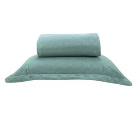 Kit Colcha Solteiro Versalhes Lisa Havan Casa 2 pçs - Verde