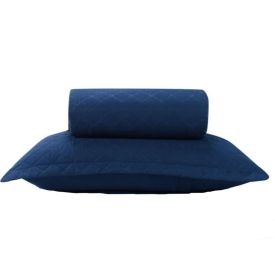 Kit Colcha Solteiro Versalhes Lisa Havan Casa 2 pçs - Midnight Blue