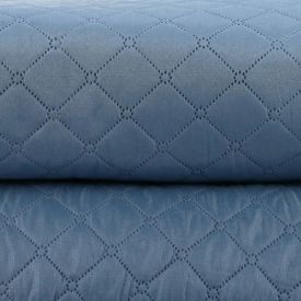 Kit Colcha Solteiro Versalhes Lisa Havan Casa 2 pçs - Azul