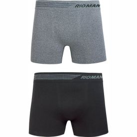 Kit com 2 Cuecas Boxer Poliamida DelRio Ref BX5429