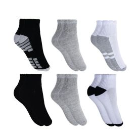Kit 6 Pares Meia Masculina Risk Punho Anatômico 39-43 - Sortimento Escuro