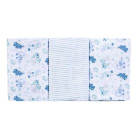 Kit Cueiro Com 3 Peças 80X80cm Havan Baby - Dino Azul