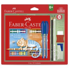 Kit Escolar Faber Castell - 30 Unidades