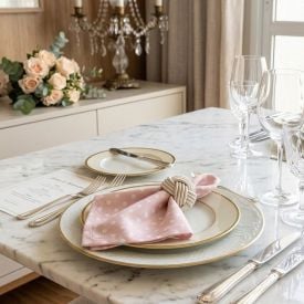 Kit Guardanapo 4 Peças Páscoa Havan Casa - Poa Rosa