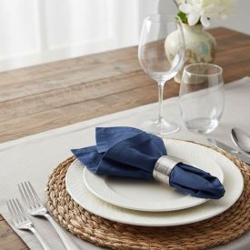 Kit Guardanapo Elegance Havan Casa 4 Peças - Azul Marinho