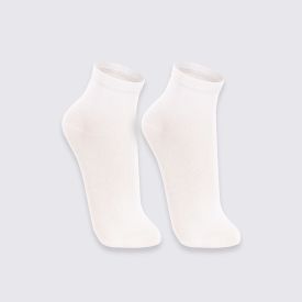 Kit Meia Soquete com 2 Pares Lupo - Branco 34/39