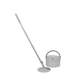 Kit Mop Giratório Com Centrífuga Havan Casa 10 Litros - Cinza