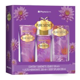 Kit Body Splash, Hidratante e Sabonete Líquido Phytoderm - Pure Secret
