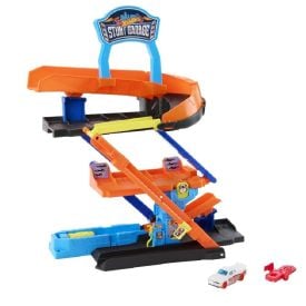 Kit Pista Hot Wheels City Garagem de Acrobacias Mattel - JHL94
