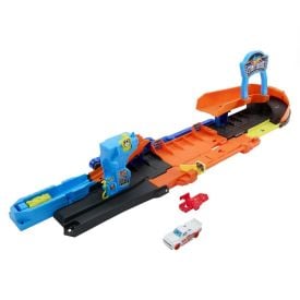 Kit Pista Hot Wheels City Garagem de Acrobacias Mattel - JHL94