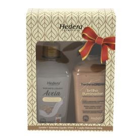 Kit Sabonete Líquido Aveia E Loção Iluminadora Hedera - Feminino