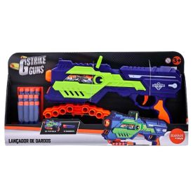 Lançador De Dardos Super Wars Azul Havan Toys - HBR0298