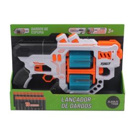 Lançador De Dardos Tambor Duplo Com 18 Refis Havan Toys -  ST78274