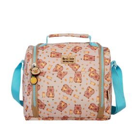Lancheira Escolar Infantil Brownie Capivara Xeryus - Marrom