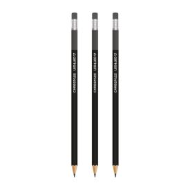 Lápis Grafite 3B Carbon Line com Borracha Leo&Leo - 3 Unidades