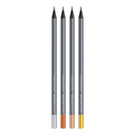 Lápis Grafite Supersoft Glam 4 Unidades Faber Castell - SM/907SOFTGLAM