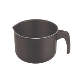 Leiteira De Alumínio Antiaderente Fortaleza 900Ml - Preto 