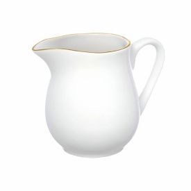 Leiteira de Porcelana Royal Filete Dourado Hauskraft - 300 Ml