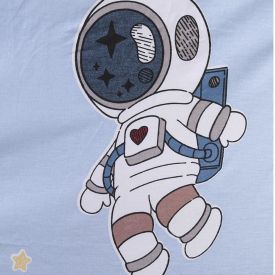 Lençol Avulso Casal Com Elástico Infantil Buona Fortuna  - Astronauta