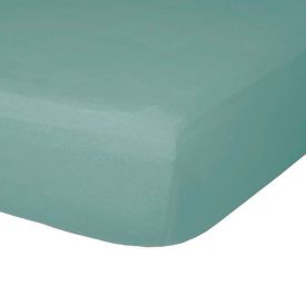 Lençol Avulso Queen Com Elástico Malha Slim Solecasa 1 Peça - Verde Retro