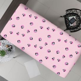 Lençol Avulso Com Elástico Solteiro Estampado Disney Portallar 1 Pç - Minnie Pink