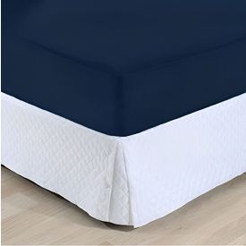 Lençol Avulso Solteiro Slym Solecasa 1 Pç - Azul Profundo