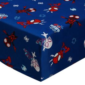 Lençol de Casal Infantil com Elástico Disney by Hedrons - Spidey Webs