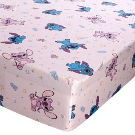 Lençol Infantil Solteiro Com Elástico Disney By Hedrons - Stitch Love