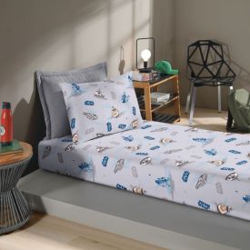 Lençol Infantil Solteiro Com Elástico Disney By Hedrons - Starwars