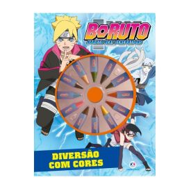Livro Boruto com Giz de Cera Ciranda Cultural - Para colorir