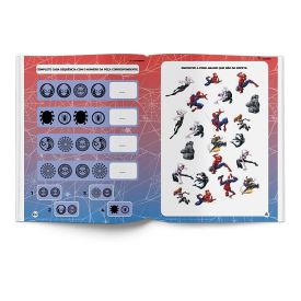 Livro Adesivos e Atividades Homem-Aranha - Culturama