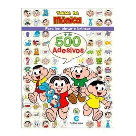 Livro De Atividades 500 Adesivos Turma Da Mônica - Culturama