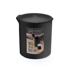 Lixeira Com Aro Interno Black Arthi - 4 Litros