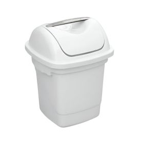 Lixeira Basculante Plasvale 10 Litros - Branco