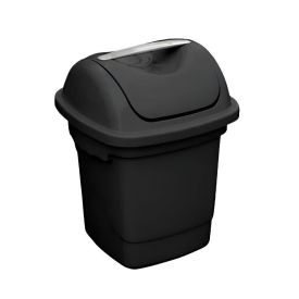 Lixeira Basculante Plasvale 10 Litros - Preto