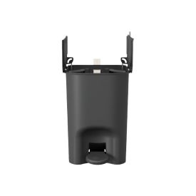 Lixeira Borboleta Com Pedal Coza 6 Litros - Preto 