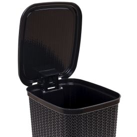 Lixeira Com Pedal 7 Litros Plasútil - Preto