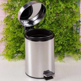 Lixeira Redonda Havan Casa 3 Litros - Inox