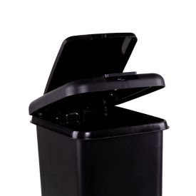 Lixeira Plástica com Pedal Havan Casa 10 Litros - Preto