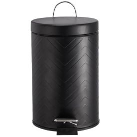 Lixeira Com Pedal Vintage Havan Casa 5 Litros - Preto