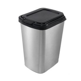 Lixeira Com Tampa De Plástico Label 9L - Metalizada