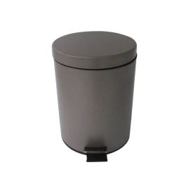 Lixeira Redonda Marrocos Com Pedal 5 Litros Havan Casa - Chocolate