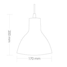 Pendente 1Xe-27 Bivolt Td622 Taschibra - Preto