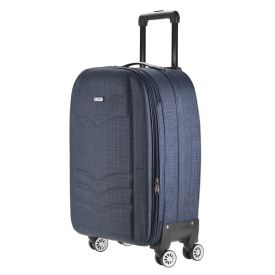 Mala Pequena Linha Estação Metrô Poliéster 360° Tonin - Azul