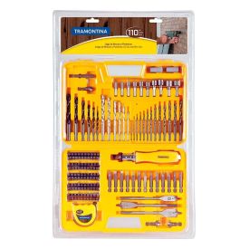 Maleta com Brocas e Ponteiras 110 peças Tramontina - 43145/110