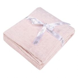 Manta De Bebê Microfibra 100% Poliéster Pop Corn Havan Baby - Rosa Claro
